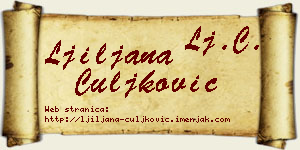 Ljiljana Čuljković vizit kartica